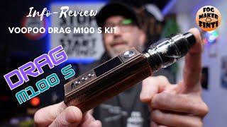 Voopoo DRAG M100 S Kit  18650-21700  Info Review