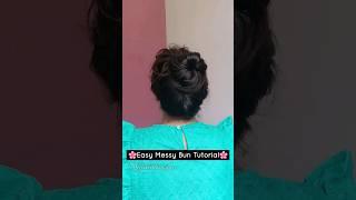 Easy Messy Bun Tutorial #shorts #hairstyle #ytshorts #viral #viralvideo #shortvideo #hairtutorial