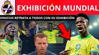  VINICIUS DEJA MUDO A JOTA JORDI CON SU EXHIBICIÓN PARAGUAY VS BRASIL 1-4  TODOS RETRATADOS