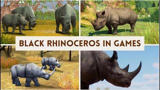 Black Rhinoceros Comparison In 7 Games 