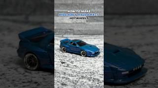 HOW TO MAKE WIDE BODY MAZDA RX-7 HOTWHEELS #hotwheels #mazda #rx7 #widebody #diy