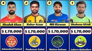 Highest Paid Players in PSL 2024