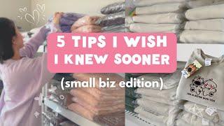 5 tips i wish i knew before starting my small business  clothing brand owner embroidery ecommerce