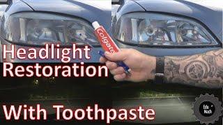 Headlight Restoration with Toothpaste - Quick and Easy