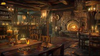 Harp Melodies by the Fire  Old Tavern Atmosphere for Sleep Relaxation Study