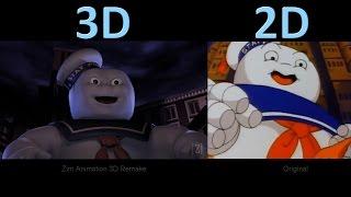 The Real Ghostbusters Intro - 3D Remake vs Original