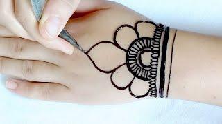 Easy Henna Design For Eid  Arabic Henna Design  Mehndi Design for Beginners