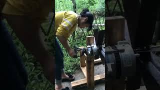 The genius girl made her own hydroelectric generator in the mountains its awesome