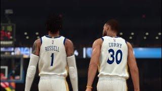 STEPH CURRY AND DANGELO RUSSELL NBA 2K19 HIGHLIGHTS