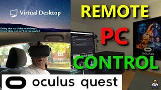 Remote into your PC from inside the Oculus Quest 4K **This is the Future**