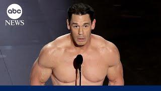 Oscars 2024 Nearly naked John Cena presents award for Costume Design