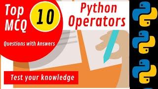 Operators in Python MCQ Quiz  Python Operators  Python for Beginners  Python Programming  Python