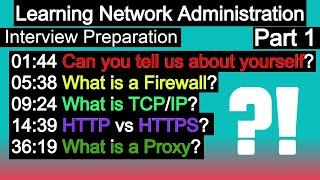 Network Administration Interview Preparation Part 1