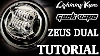 Geekvape Zeus Dual RTA Build & Wicking Tutorial - By Lightning Vapes