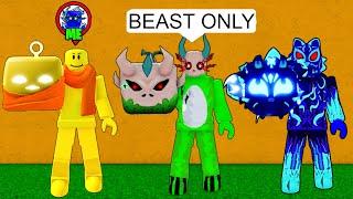 Sneaking into a BEAST ONLY Tournament in Blox Fruits