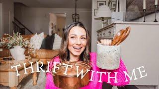 THRIFT WITH ME  home decor on a budget & thrift haul.