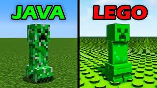 minecraft mobs as java vs lego