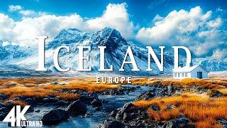 FLYING OVER ICELAND IN 4K UHD • Stunning Aerial Footage Scenic Relaxation Film with Calming Music