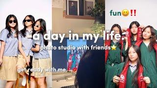 a day in my life photo studio w friends get ready with me⭐️