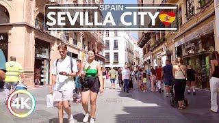  Amazing Sevilla in Spain 2023 - Summer City Walking Tour in 4K 60FPS