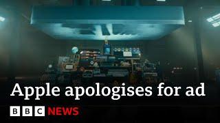 Apple apologises after iPad advert backlash  BBC News