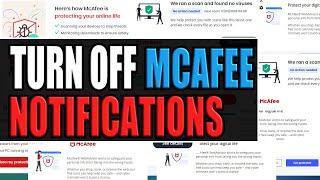 Get Rid Of McAfee Pop Ups How To Stop McAfee Pop Ups In Windows 1011