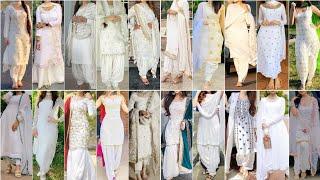 Special White  colour Punjabi suit design Ideas  White Punjabi suit design Party Wear