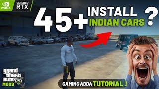 HOW TO INSTALL 45+ INDIAN CARS MOD IN GTA 5  GTA 5 Mod  Works in 2023