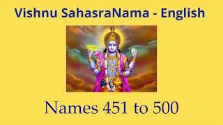 Vishnu Sahasranama - Chapter 10 - Names 451 to 500