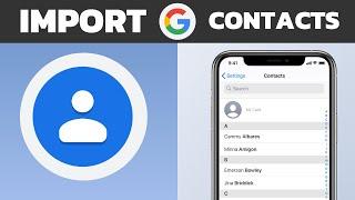 How To Import Google Contacts To iPhone Easy and Fast Method  Gmail Contacts to iPhone