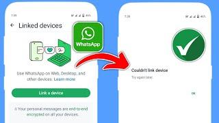 Whatsappı düzeltin Cihaz bağlanamadı daha sonra tekrar deneyin Çözüldü  WhatsApp Cihaz bağlanamadı