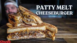 Juicy Cheesy Patty Melt Cheeseburger  Chuds BBQ