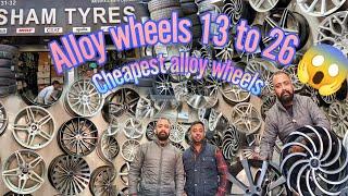 Cheapest alloy wheels at Sham Tyres   Second hand alloys available   13 to 26 inches