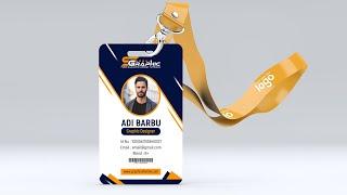 Professional Id Card Design  Photoshop Tutorial