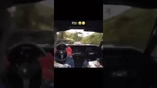 Rally Car FULL SEND LOSES Control for a half a second.. Watch till end