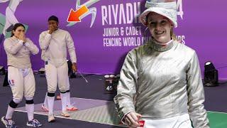 Her Teammates Couldnt Believe It   Junior Fencing World Championships Riyadh 2024