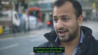 Phone snatching on Londons streets English subtitles