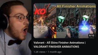 ohnePixel reacts to Valorant - All Skins Finisher Animations  VALORANT FINISHER ANIMATIONS