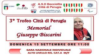 3° Trofeo Città di Perugia - Memorial Giuseppe Biscarini - Gara Nazionale individuale alto livello