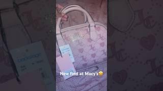 New juicy bag at macys #juicycouturebags #macys