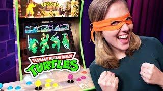 TMNT Arcade Unboxing building playing the Arcade1up game station