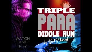 Drum Triple Paradiddle Run by Beat Wurmet Drum Solo