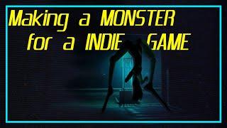 How to make a lowpoly PS1 Monster for a INDIE HORROR GAME  Blender Tutorial
