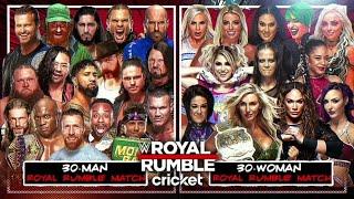 WWE Royal Rumble 2021 Match Card HD