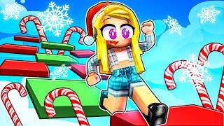 Trinity Plays Christmas Obby in Roblox