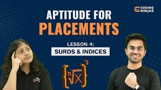 L4 Surds & Indices  Aptitude Questions  Aptitude for Placements  Coding Ninjas