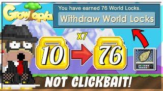 INSANE PROFIT METHOD IN 2021  10 TO 76 WLS? NO CLICKBAIT  Growtopia How to get rich 2021