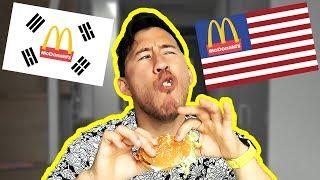 KOREAN McDonalds vs AMERICAN McDonalds mukbang?