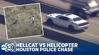 Dodge Hellcat Outruns Chopper in Houston Police Chase Driver Almost Makes it