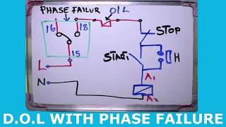 how to connect phase failure to direct online starter Phase monitor  Electreca